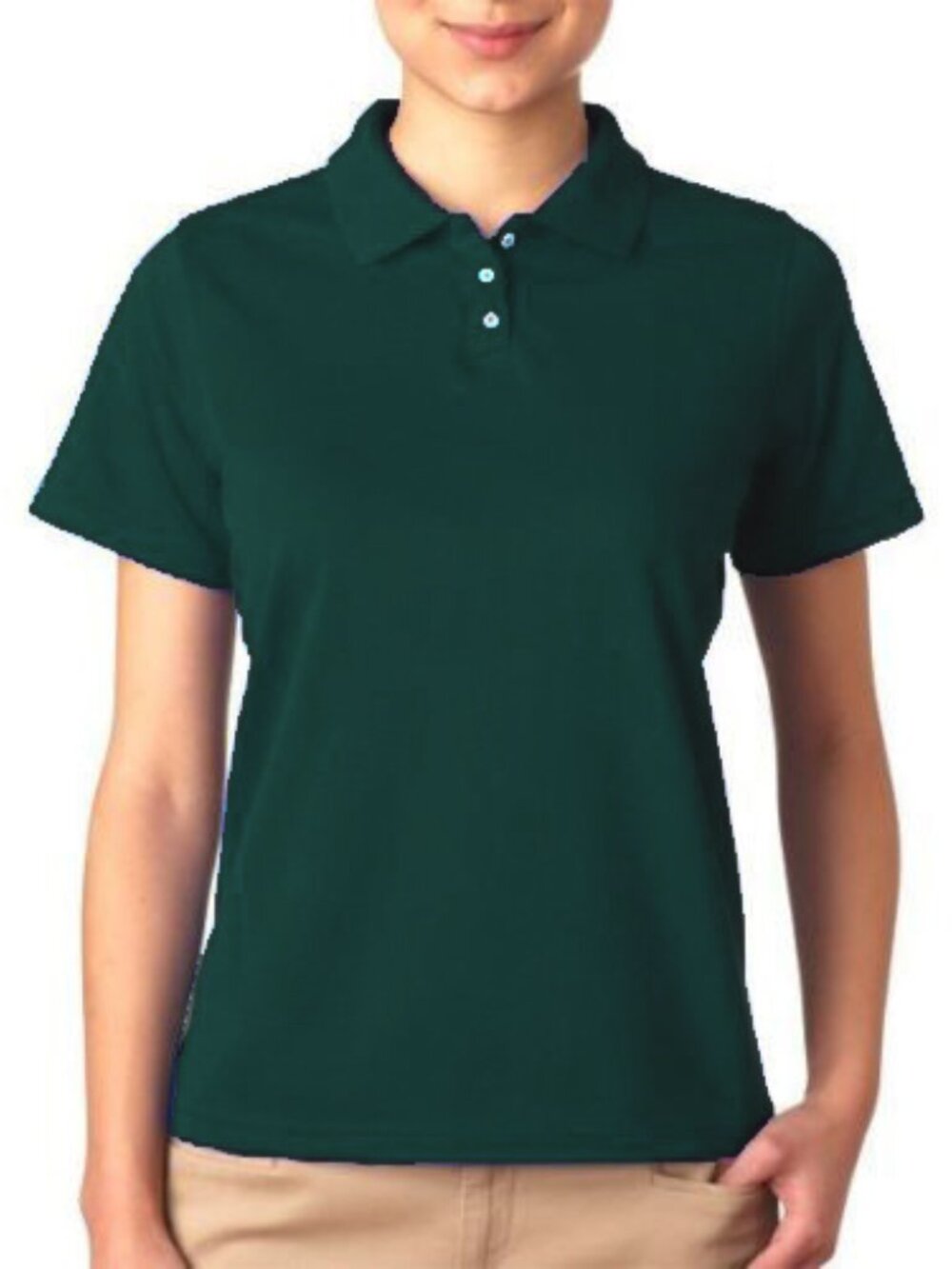 Outer Banks Cool Dri Polo Shirt Women Large Dark Hunter Green NWT Cotton Blend